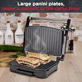 Sensio Home Panini Press Sandwich Toaster Health Grill Non-Stick Plates view 3