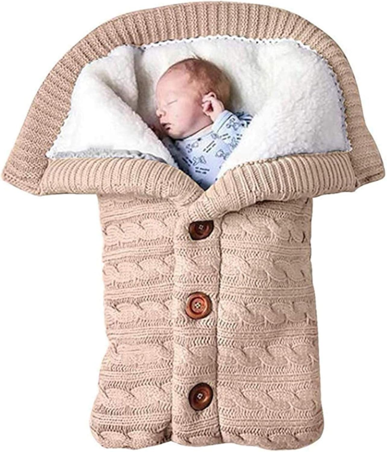 Couverture En Molleton Tricotee Pour Nouveau Ne Chaud Et Epais Pour Bebe Gril Ou Garcon Yellow Couverture Demmaillotage Pour Nouveau Ne Sac De Couchage Pour Nourrisson Doux Enveloppant La Chambre De Bebe Matelas Et