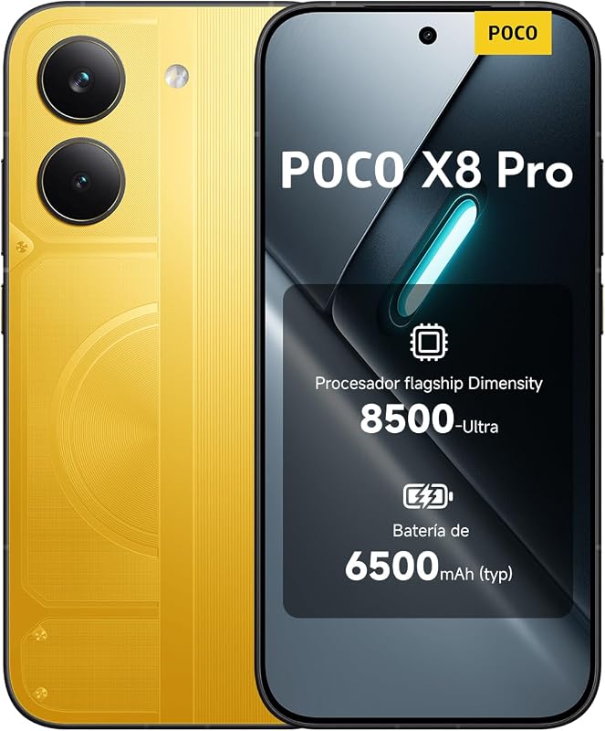 POCO X8 Pro Smartphone de 12+512GB Amarillo Batería de 6500mAh