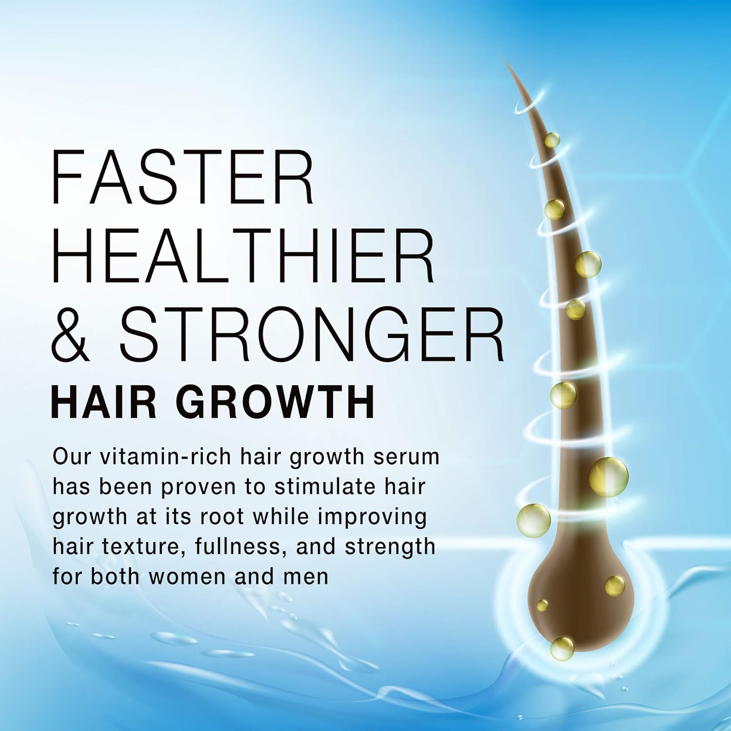 Luv Me Care Biotin Hair Growth Oil Hair Growth Serum for Thicker Longer Fuller Healthier Hair, Prevent Hair Loss & Thinning, All Natural Vitamin Rich Treatment, Women & Men, All Hair Types 1.7 oz : Beauty