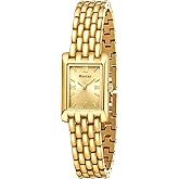 Rovixs Petite Vintage Luxury Women Watch, Japanese Movement, Elegant Retro Ladies Dress Watch, Water Resistant, Adjustable Bracelet with Tool