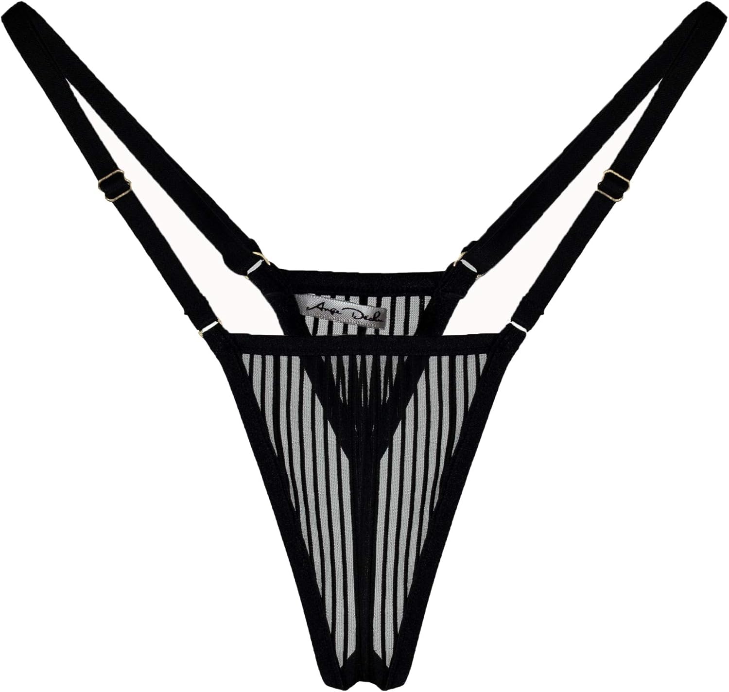 ANGE DÉCHU Sheer lingerie panties G strings thong high cut