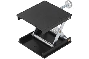 3.5x3.5 Inches Lab Jack Scissor Stand Aluminum Alloy Laboratory Support Jack Platform 30 KG 26-90mm Height Adjustable Lab Lif
