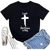LOOKFACE I Can't Women Crewneck Soft Tees Cute Graphic T Shirts