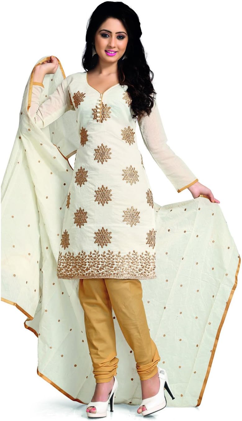 DivyaEmporio Women's Ethnic Salwar Suit Dupatta Unstitched Dress Material (Free Size)