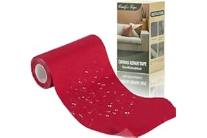 CINDY'S TAPE Canvas Repair Tape, 4×63 Inches Red Waterproof Self-Adhesive Patch for Outdoor Gear, Durable and Weatherproof Fabric Tape for Boat Covers, Tents, Couch,Sofas, Sun Shades, Awnings, and Lounge Chairs