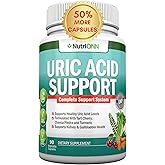 Uric Acid Flush - Herbal Uric Acid Cleanse Supplement - With Tart Cherry, Celery Seed Extract, Chanca Piedra, Devil’s Claw & Green Coffee Bean - Vegan - Supports Gallbladder and Kidney Health