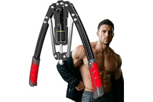 Hydraulic Power Twister Arm Exerciser, 22-440lbs Adjustable Resistance Chest Expander, Home Gym Workout Equipment for Upper B