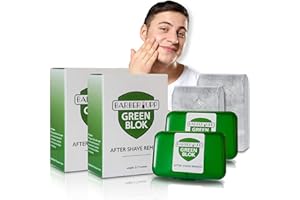 BARBERUPP Natural Alum Block Aftershave Care - 3.5 oz (100g) Skin Soother & Instant Calm from Razor | Styptic for Nicks & Irritation - Suitable for All Skin Types | Includes Compact Travel Storage Case - 2 Pack
