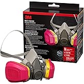 3M P100 / OV / AG Multi-Purpose Reusable Respirator 62023 Medium Size NIOSH-APPROVED P100 / Organic Vapor / Acid Gas Rated Filters Adjustable Head Straps Comfortable & Lightweight (62023H1-DC)