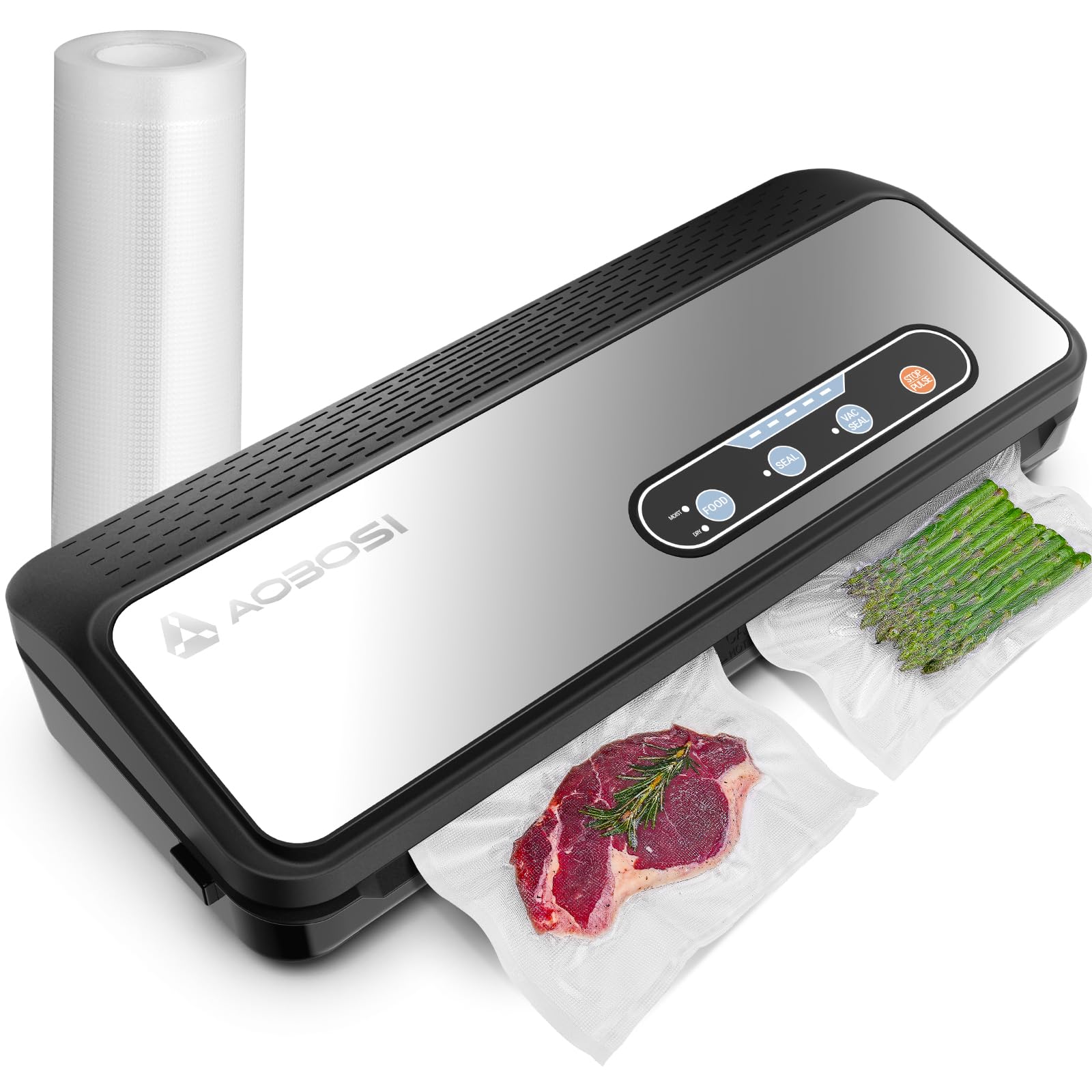 Aaobosi Tubes Sous Vide Aobosi, Stockage Pour Aliments Secs/Humides, Il S'Agit D'Une Presse À Pression De 90 Kpa Quatre-Vingts Presses, De Bandes De Tissage Et De Cinq Pré-Sacs, Tubes Sous Vide Pour
