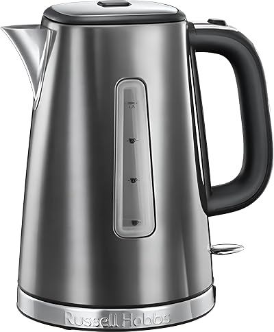 Russell Hobbs Luna Grey 1.7L Cordless Kettle 3kW Fast Boil Quiet
