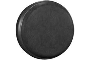 Amfor Spare Tire Cover 25"-27", Universal Fit for Jeep, SUV, RV, Trailer, Truck, Waterproof Dustproof PVC Leather Wheel Cover (Black)