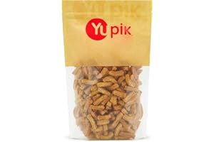Yupik SOYA Sticks Honey & Mustard, 400 g, 6 Count, Kosher, Non-GMO, Crunchy Snack with Savoury Flavour, Low-Calorie, Choleste