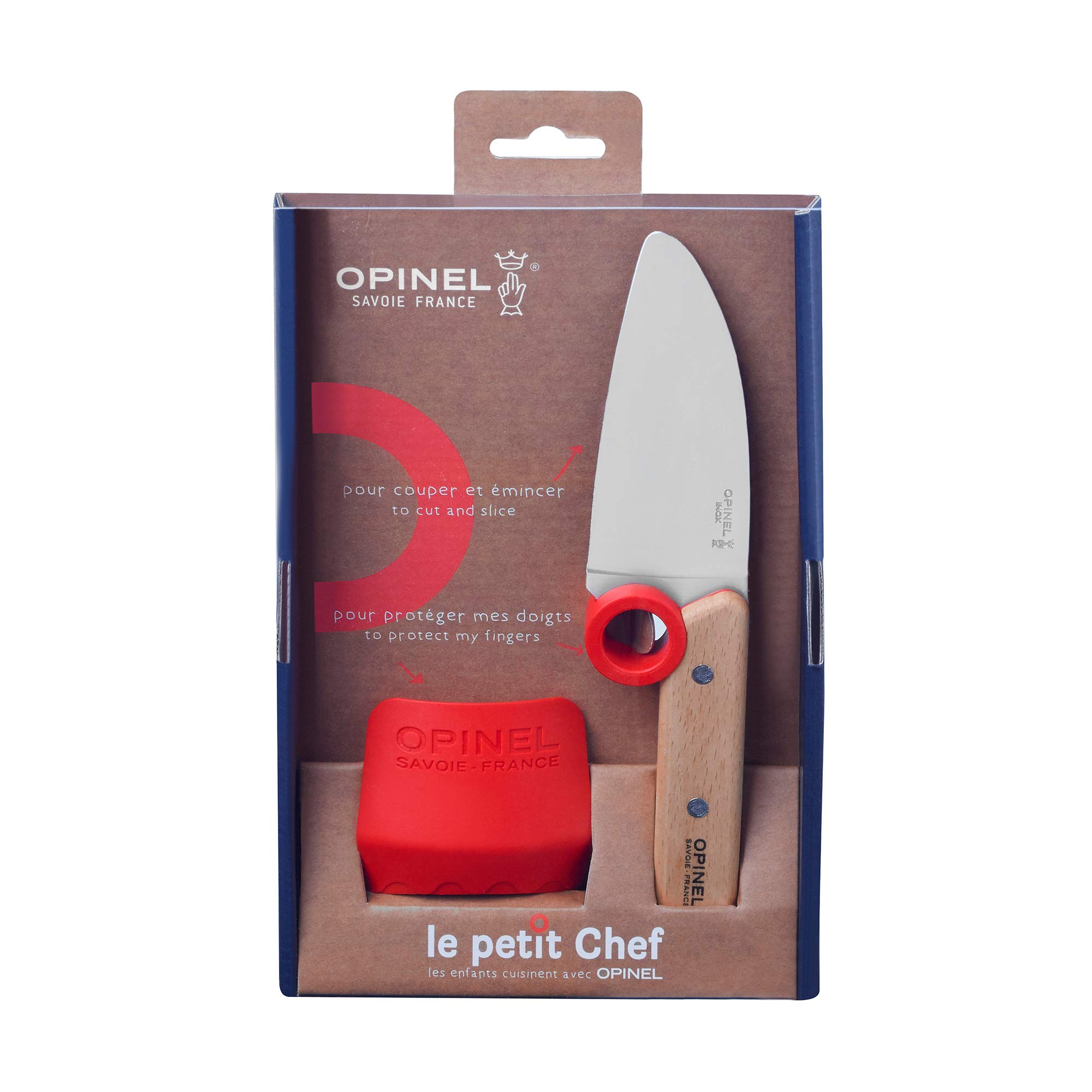 Opinel Le Petit chef kitchen knife set, 2 piece knife, grey, 26