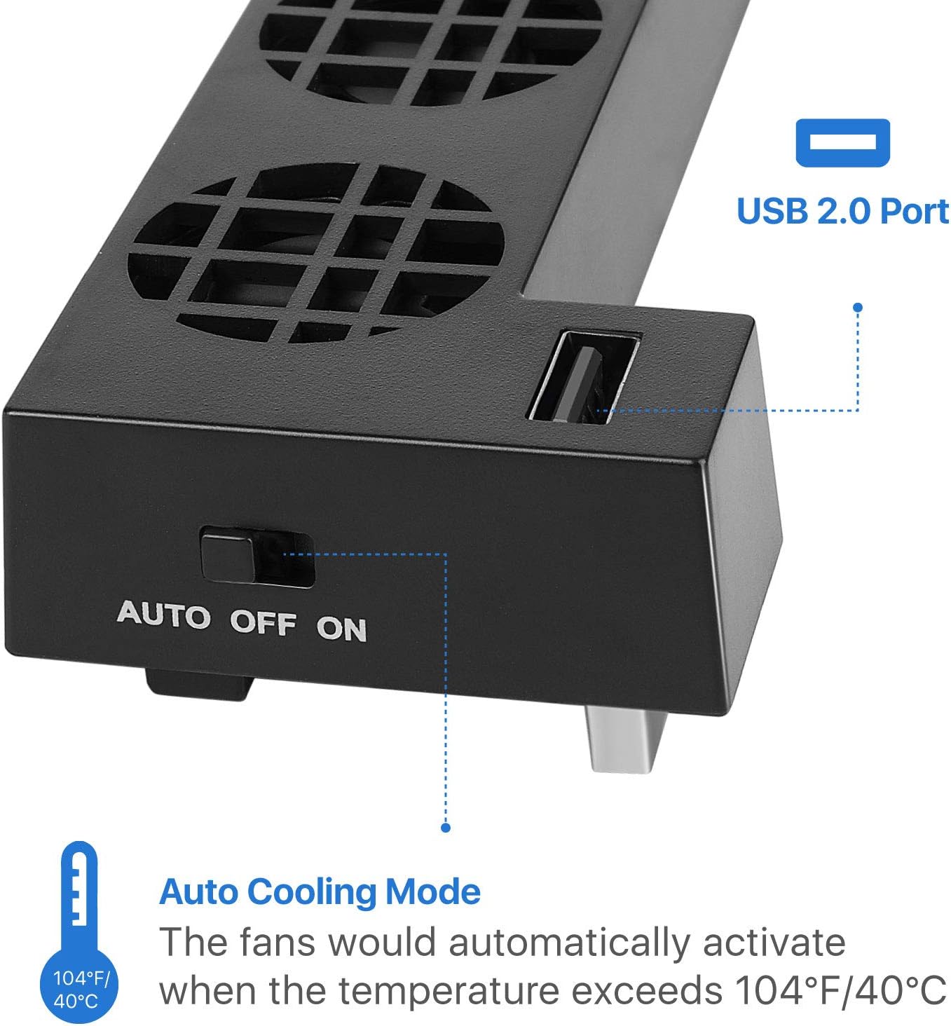 Powered USB X, One Xbox for Attachment Fan Cooling TNP Auto Port 2.0