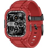 amBand M1 Sport Case Band for Apple Watch Ultra 3/2/1 & SE 3/2/1 & Series 11 10 9 8 7 6 5 4 3 49mm 46mm 45mm 44mm 42mm 41mm 40mm 38mm, Shockproof & Scratch Resistant Rugged Bumper for Men