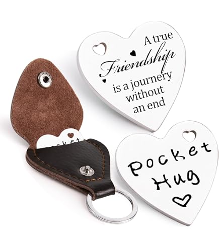 Pocket Hug Token Keychain - Stainless Steel Inspirational Gift For Long Distance Relationships, Anniversaries & Birthdays - View #2