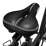 DAWAY C10 Comfortable Wide Bike Seat - Soft Foam