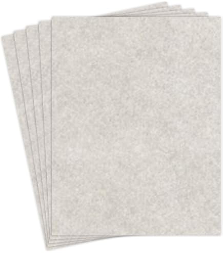 Vintage Grey Parchment Stationery Paper – 96 Sheets, 8.5 X 11 Inches – For Letters, Invitations, Cards