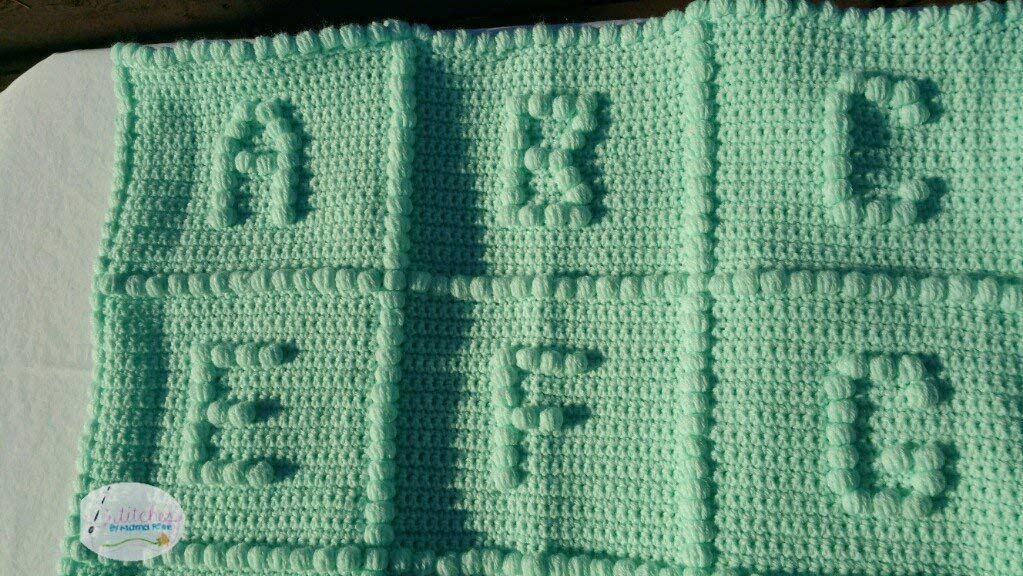 crochet alphabet blanket
