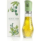 ELM &amp; ASH Glass Olive Oil Sprayer for Cooking, 260ml Fine Mist Spray Bottle for Air Fryer, Salad, Vinegar &amp; BBQ