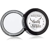 MANIC PANIC Goth White Cream to Powder Foundation - White Foundation for Goth Makeup, Cosplay & Halloween - Full Coverage & Matte Finish - Vegan & Cruelty-Free Cream Makeup
