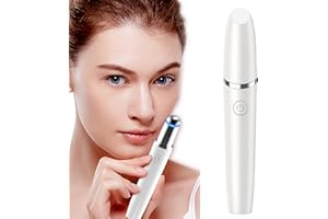 Jzy Qzn Portable Eye Massager Wand with Heated & Sonic Vibration Treatment for Relieving Eyes Dark Circles,Absorption,Puffiness,Fatigue,Enhance Product,Smart Sensor Facial Anti-Aging