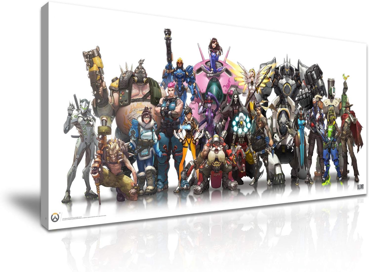 Overwatch Poster Canvas Wall Art Picture Print 60x30cm