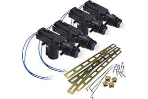 ZONETECH Car Universal High Power Door Lock Actuator - Premium Quality Heavy Duty Durable Automotive Locking Mechanism (4-Pack)
