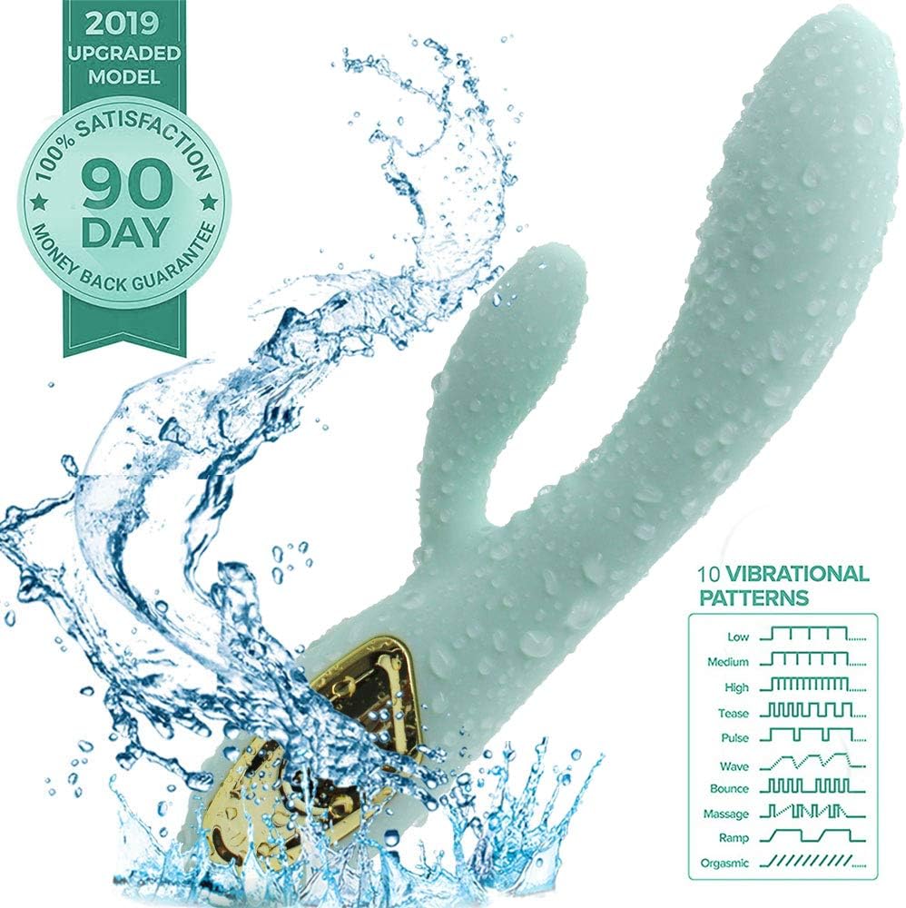 2020-10Speeds Massage Stick Travel Portable Exercise Recovery, Thrusting USB Cable Rechargeable Didos Motor Compatible with Most Charging Heads 24 Hours Body Massage (Green)