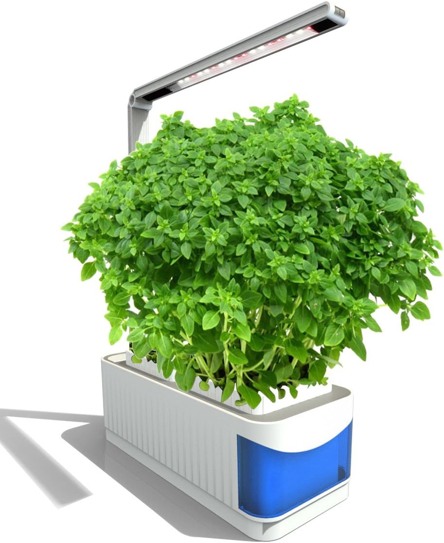 Indoor Garden Kit - Hydroponics LED Grow Light System Smart Indoor LED Light Garden with 3 Modes for Flower Vegetable Herb Basil Lettuce Rosemary Lavender