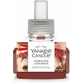 Yankee Candle ScentPlug Refill, Sparkling Cinnamon Plug-in Scented Oil, Long-Lasting Home Fragrance Refill for Living Room, Bedroom, Kitchen, Office, Entryway, 0.625 Fl Oz (Pack of 1)
