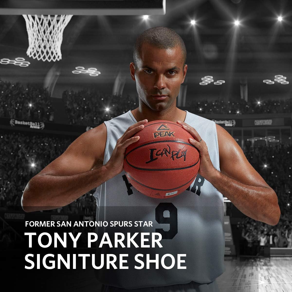  | PEAK Mens Basketball Shoes Tony Parker 7 Taichi Adaptive Cushioning Sneakers Non-Slip Sports Shoes for Running, Walking, Fitness | Basketball