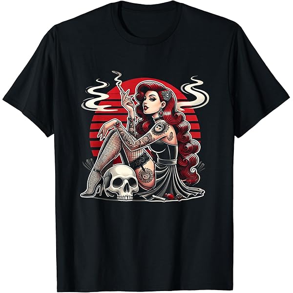 burlesque gather shirt 黒白 Amazon.com: Horror Pinup Sexy Goth Girl Burlesque - Psychobilly