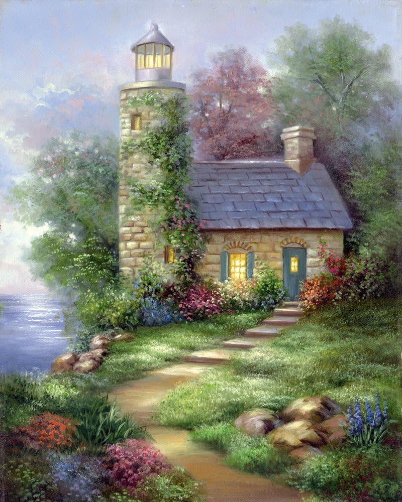 Royal & Langnickel Romantic Lighthouse Paint Your Own Masterpiece Kit, Blue - Image 3
