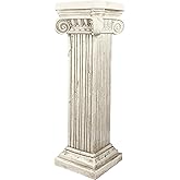 LANDCHY 38'' Tall Roman Column with Base Roman Pillar Greek Column Magnesium Oxide Large Size Statue Sculpture Pedestal Stand