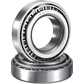 HIPicco 2 Pack LM48548/10 Tapered Roller Bearing Cone and Cup Set | 1.377" Bore 2.5624" OD 0.7099" Cup Width, Chrome Steel Taper Bearings Set, ABEC-3