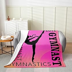 Feelyou Love Gymnastics Flannel Fleece Throw