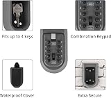 Trintion 10-Digit Combination Key Lock Box Outdoor Waterproof Wall Mounted Safe view 5
