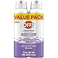 OFF! Clean Feel Picaridin Insect Repellent Aerosol Value Pack, 2 Cans, 10 oz Total