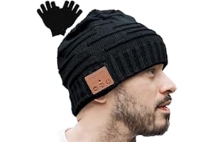 XIKEZAN Bluetooth Beanie,Unique Christmas Tech Gifts for Boyfriend Him Men Women Teen Boys Girls Teenage Stocking Stuffers Friend Black