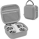 AuyKoo Case for DJI NEO, Portable PU Storage Bag for DJI Fly More Combo, Waterproof Drone Shoulder Bag for Accessories