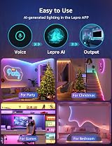 Lepro S1 AI Smart LED Strip Lights 10M RGB IC WiFi Bluetooth Alexa Google view 8