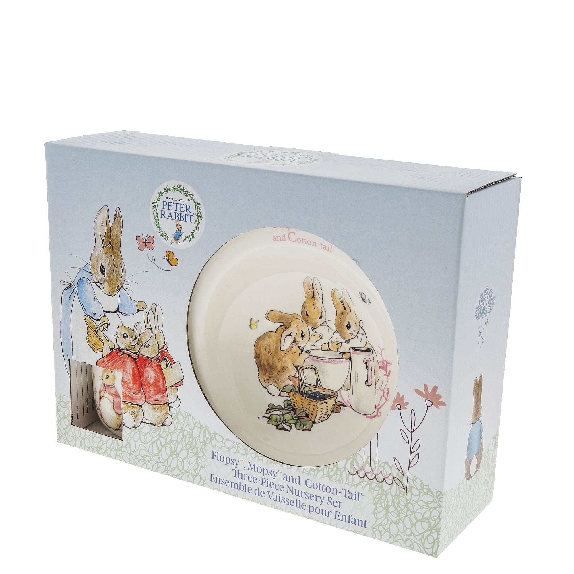 Beatrix Potter F M & C/Tail 3 Pc Nursery Set Nursery Set