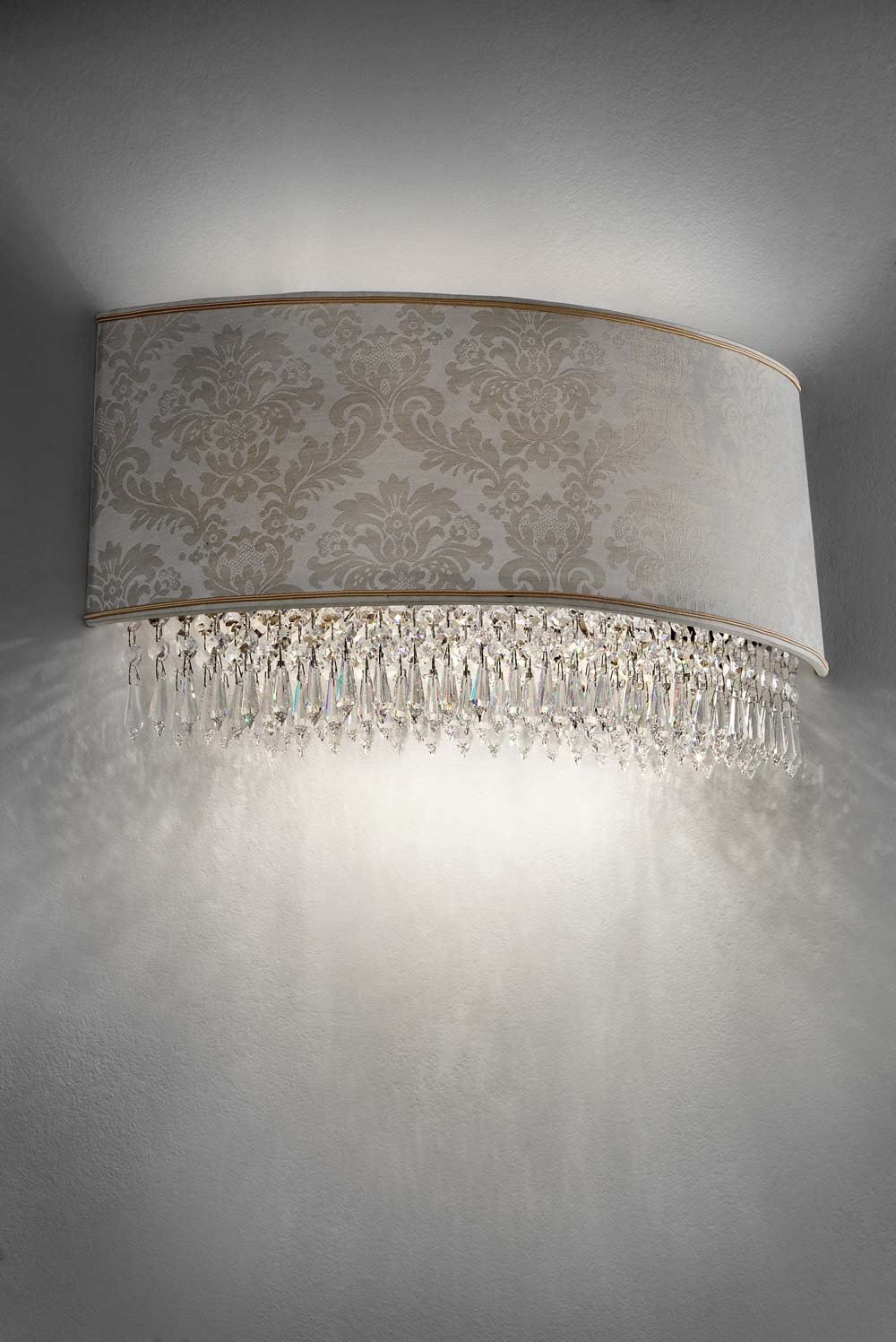 masiero aplique glassé marfil a mano, Made in Italy, Italiano Cristal