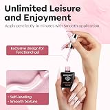 Modelones Builder Nail Gel Nude Glitter Pink 8-in-1 15ML view 7