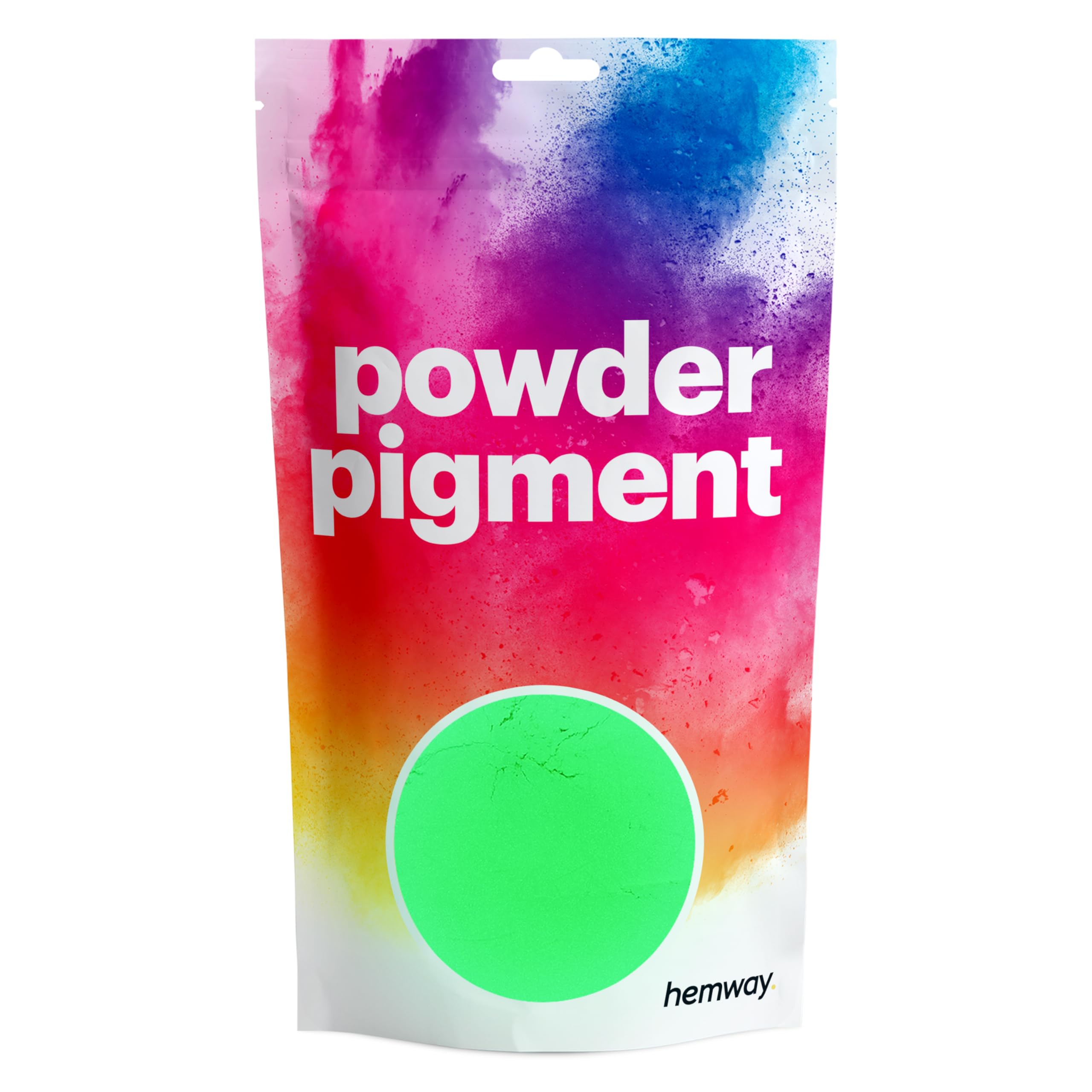 Hemway Epoxy Dye Powder Pigment Glow in The Dark Green Powder 100g | Mica Pigment for Resin, Epoxy, Polyurethane Paint, Jewellery & Resin Floors, Colour Enhancement
