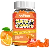 1000mg Omega 3 Fish Oil Gummies, Heart, Brain & Joint Support, 60 Count | Extra Strength Formula with EPA & DHA for Men & Wom
