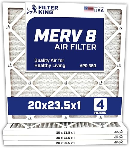 SpiroPure 20x23.5x1 MERV 11 Pleated Filter Air Filters - Made in